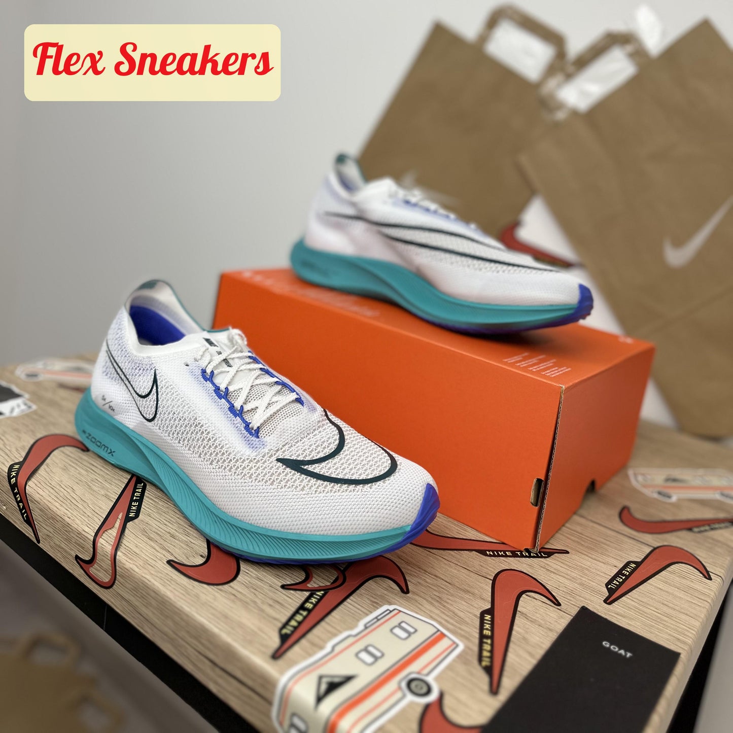 ZoomX Streakfly White/Deep-Jungle