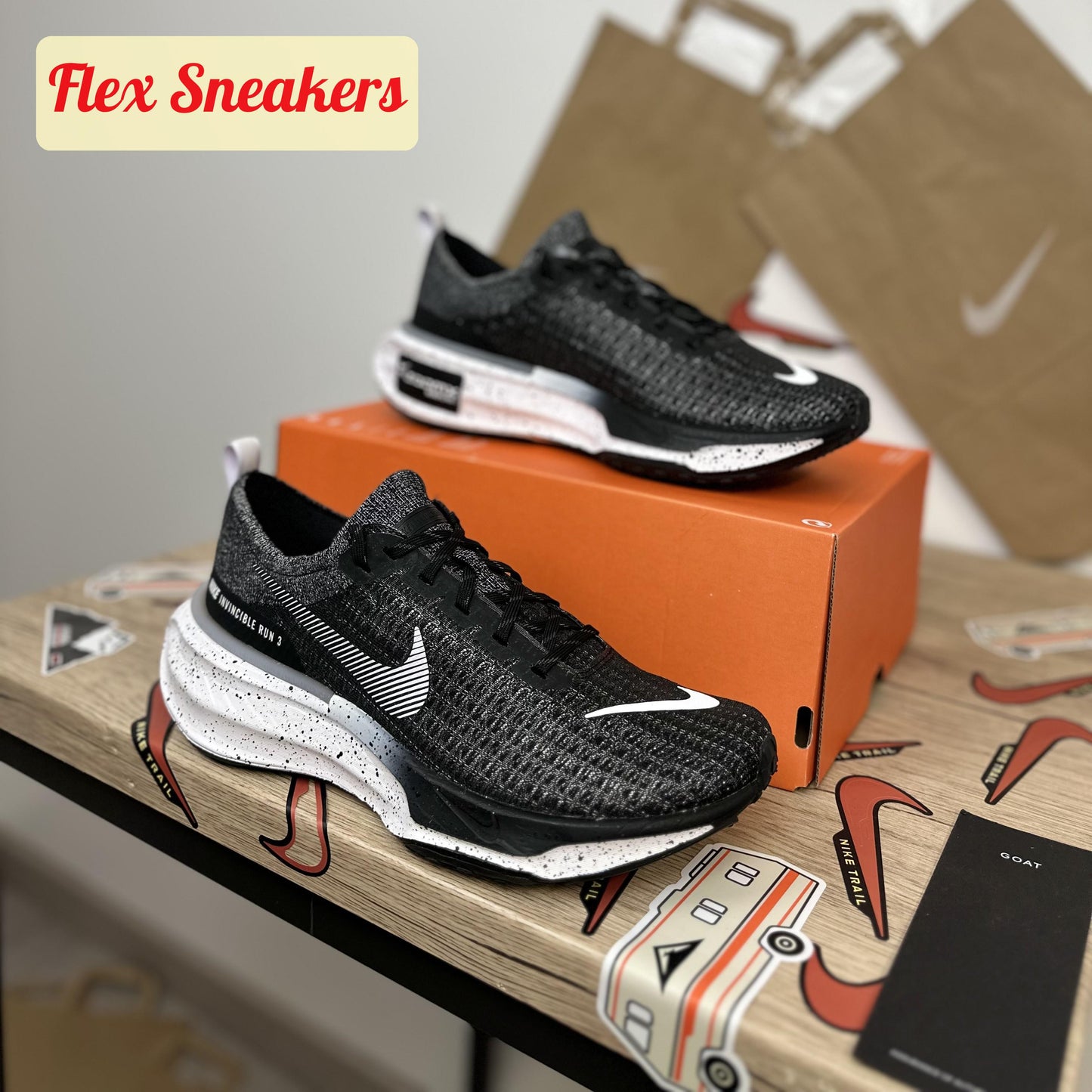 ZoomX Invincible Run FK 3 Black/White