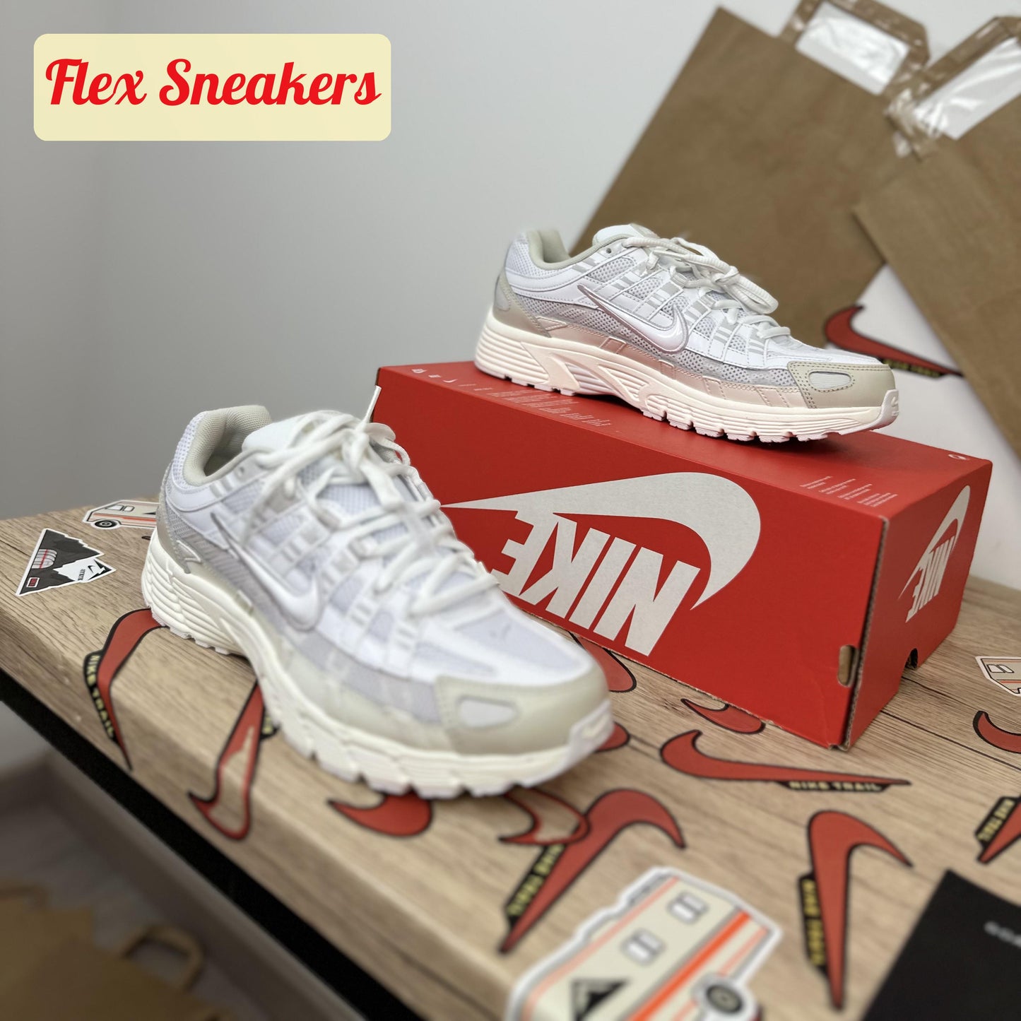 Nike P-6000 White/Grey