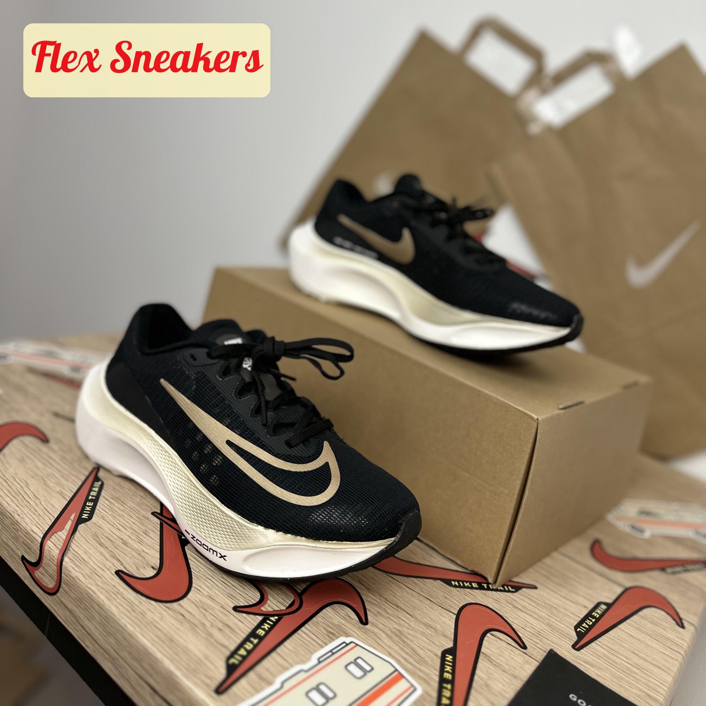 Zoom Fly 5 Black/Metallic-Gold