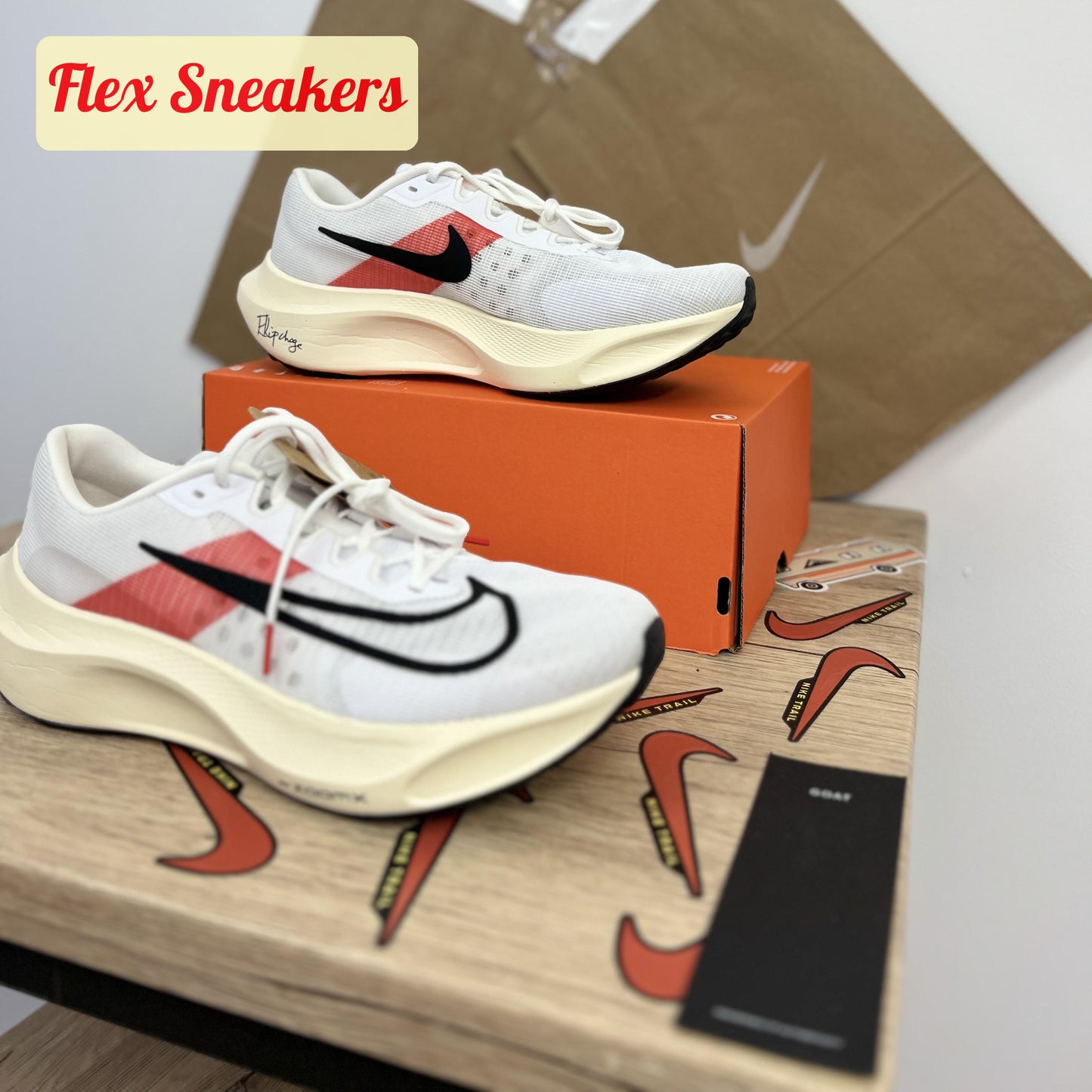 Zoom Fly 5 EK White/Chile-Red