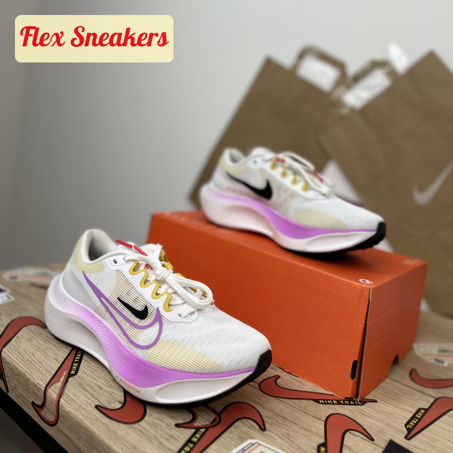 Zoom Fly 5 White/Rush-Fuchsia