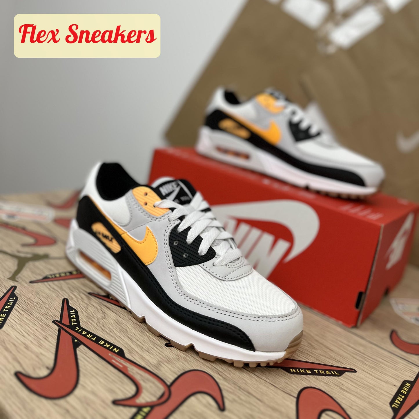 Air Max 90 White/Orange
