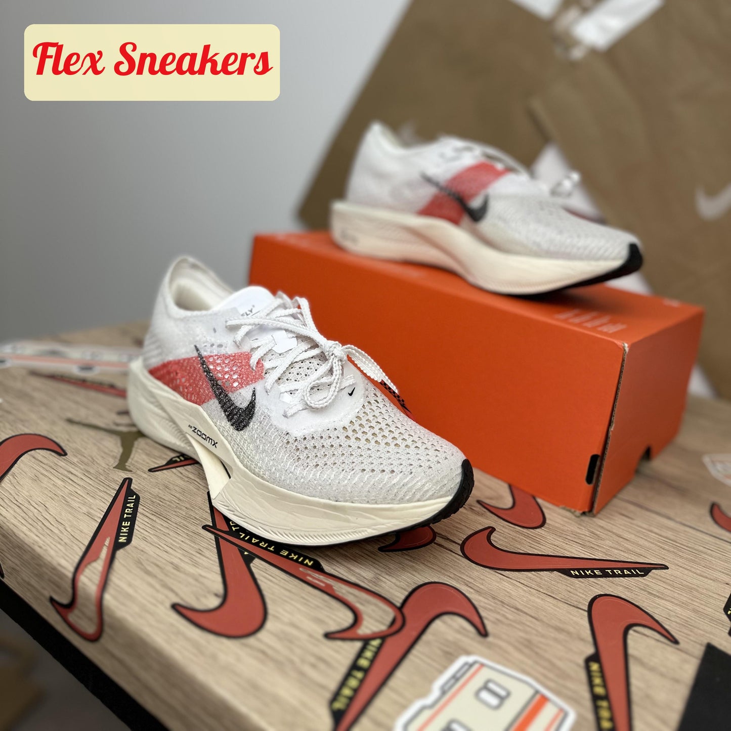 ZoomX Vaporfly Next% 3 EK White/Red