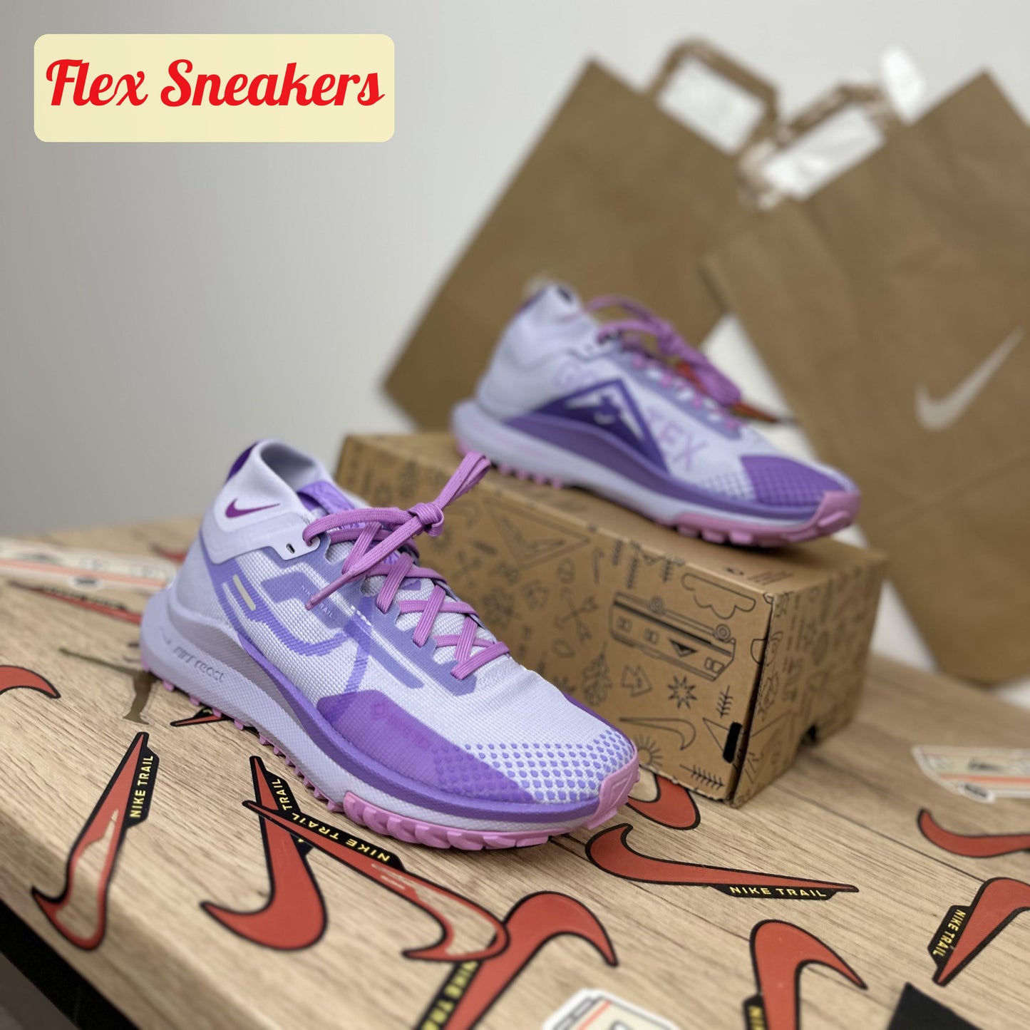 React Pegasus Trail 4 GTX Oxygen-Purple