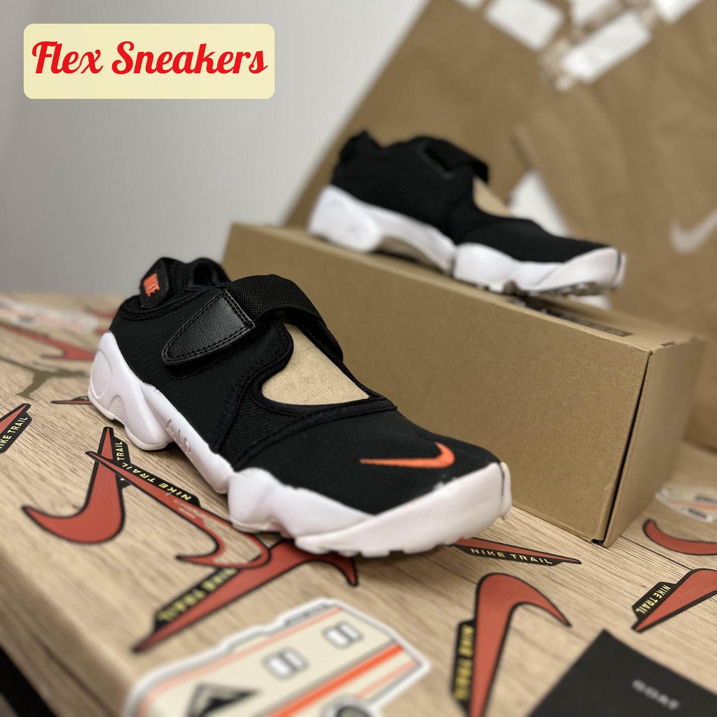 Air Rift BR Black/Orange
