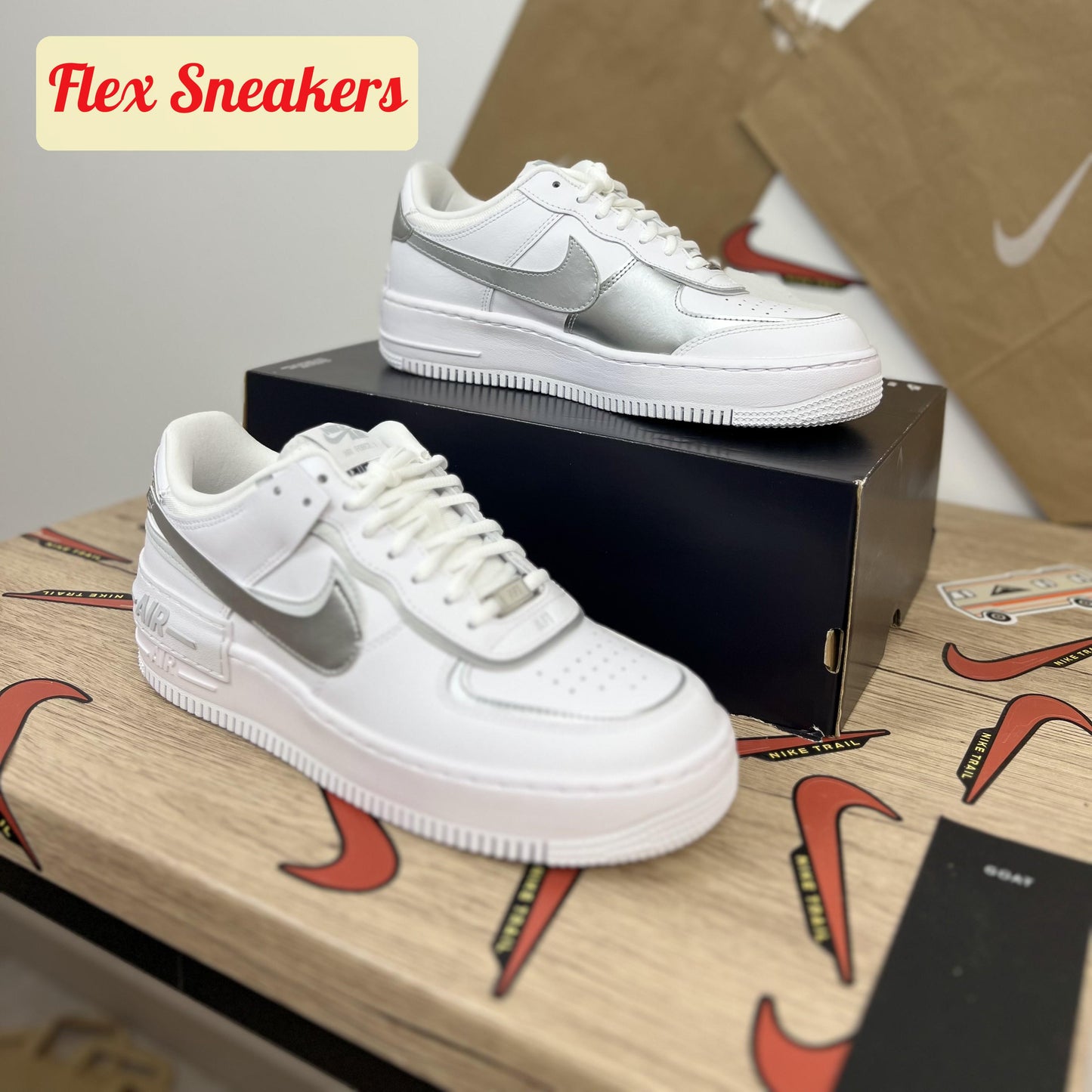 Air Force 1 Shadow Metallic-Silver