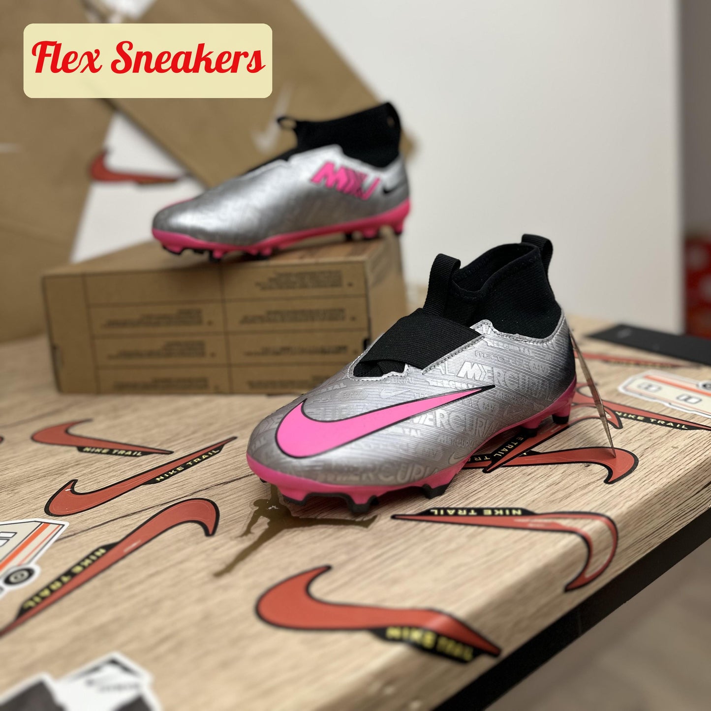 JR Zoom Superfly 9 Academy XXV FG/MG Silver/Pink