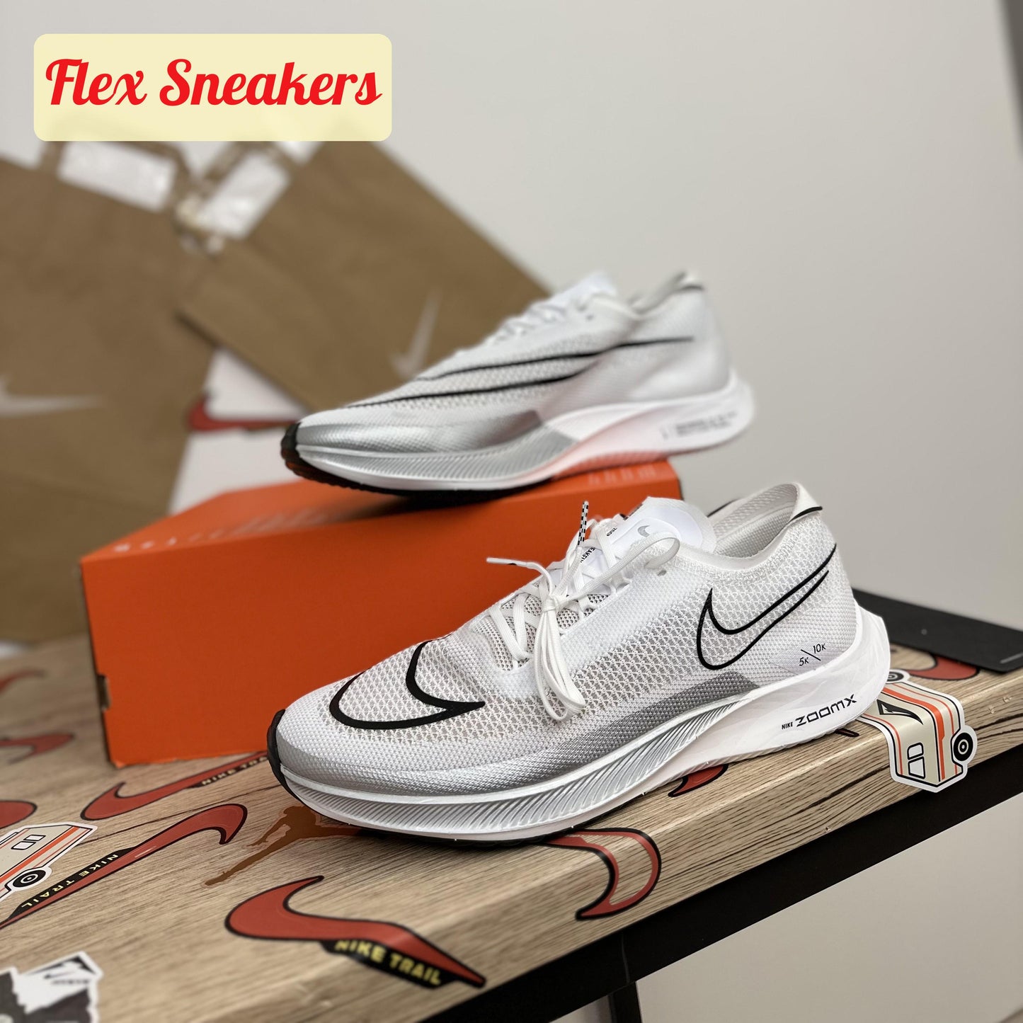 ZoomX Streakfly White/Silver