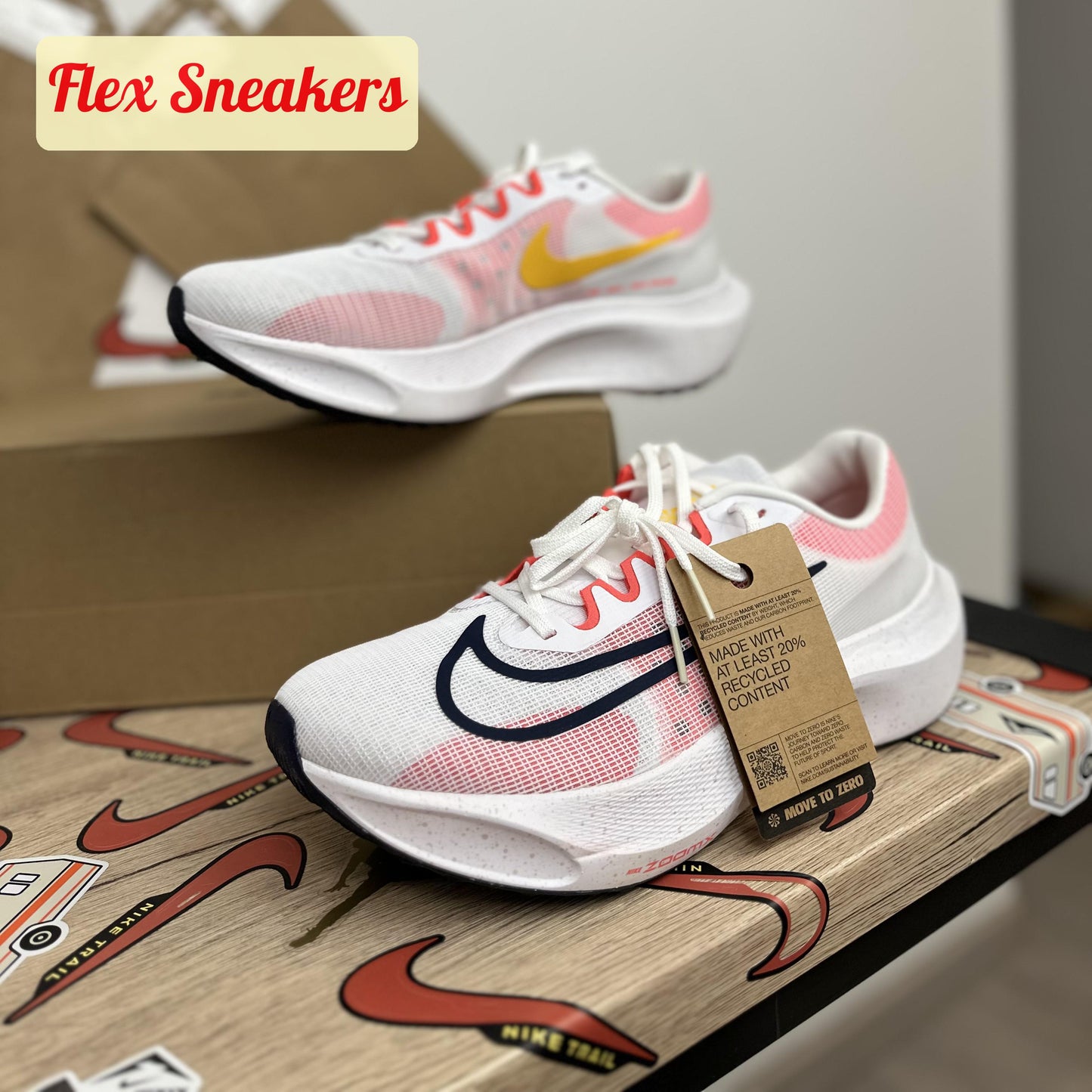 Zoom Fly 5 White/Bright-Crimson