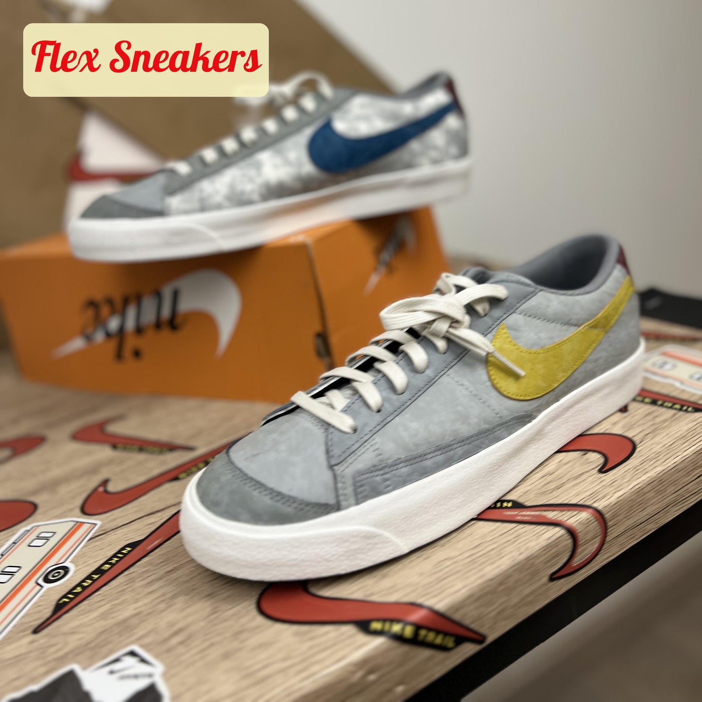 Blazer Low '77 Smoke-Grey/Dark-Citron