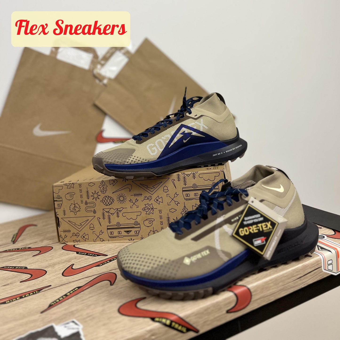 React Peg Trail 4 GTX SU Khaki