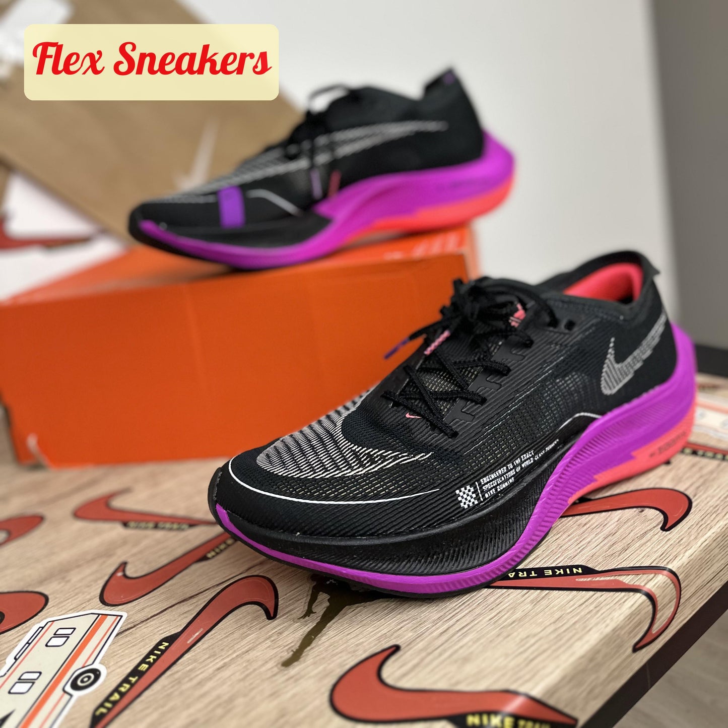 ZoomX Vaporfly Next% 2 Black/Flash-Crimson