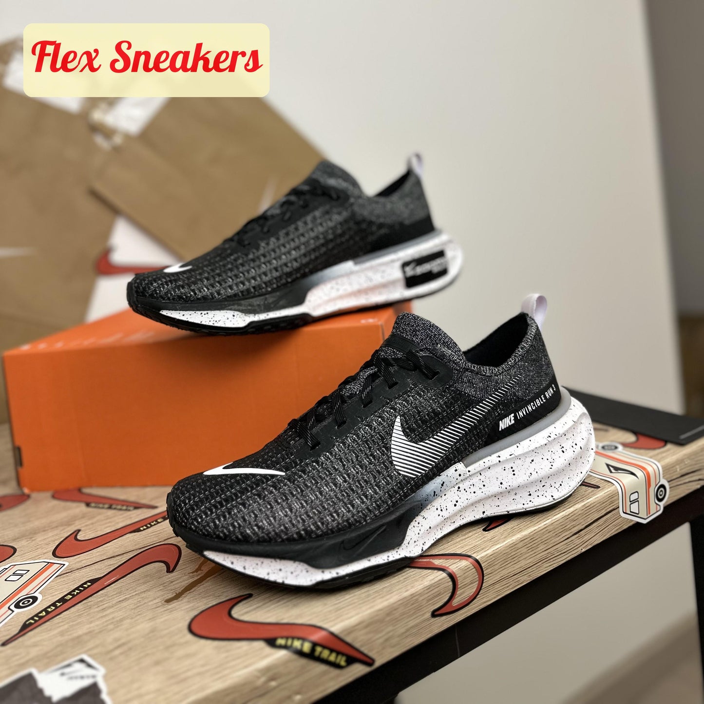ZoomX Invincible Run FK 3 Black/White