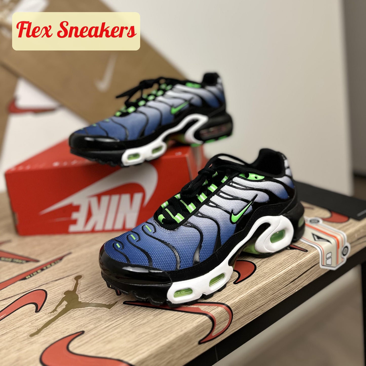 Air Max Plus (GS) Scream-Green