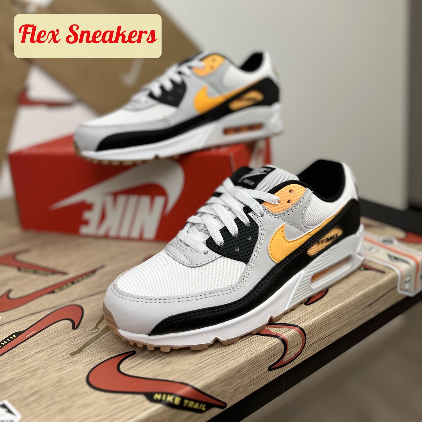 Air Max 90 White/Orange