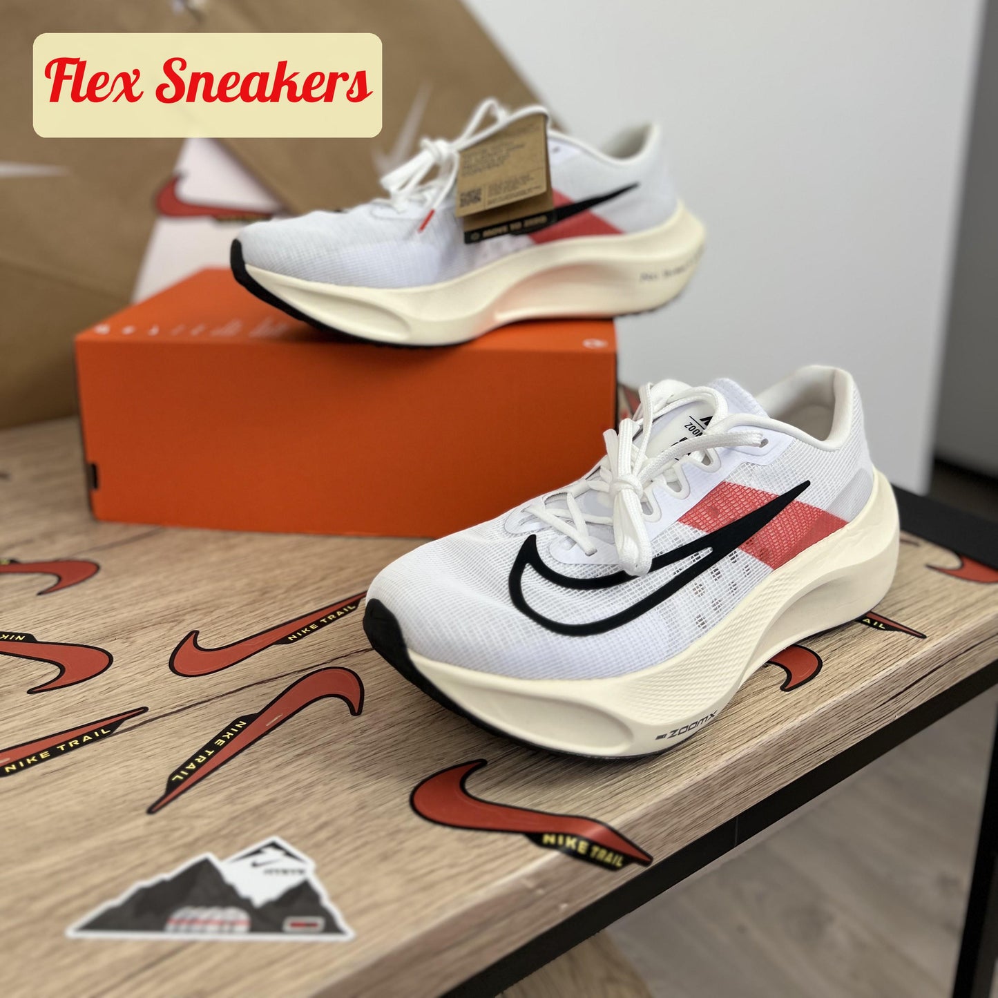 Zoom Fly 5 EK White/Chile-Red