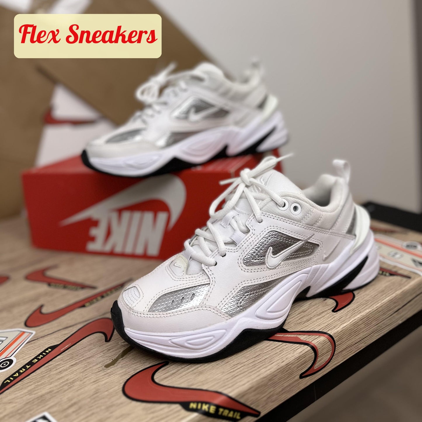 Nike M2K Tekno ESS Metallic-Silver