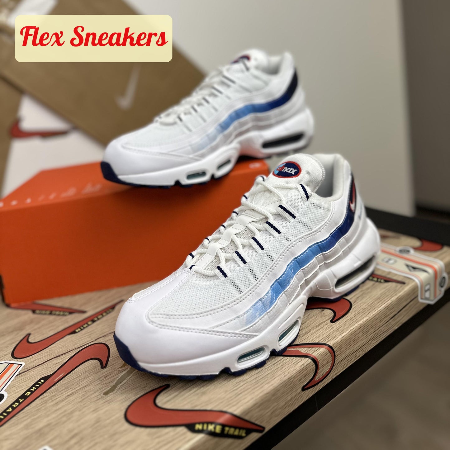 Air Max 95 White/Red/Blue