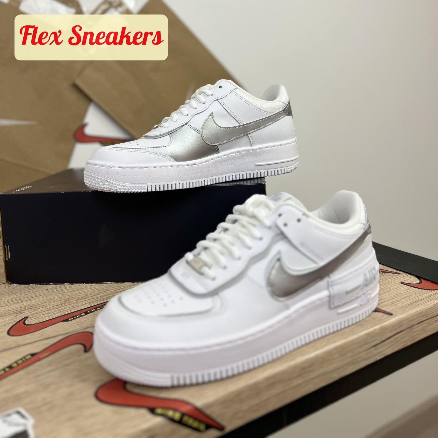 Air Force 1 Shadow Metallic-Silver