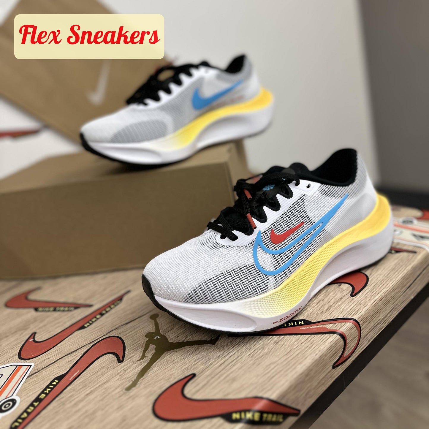 Zoom Fly 5 White/Baltic-Blue