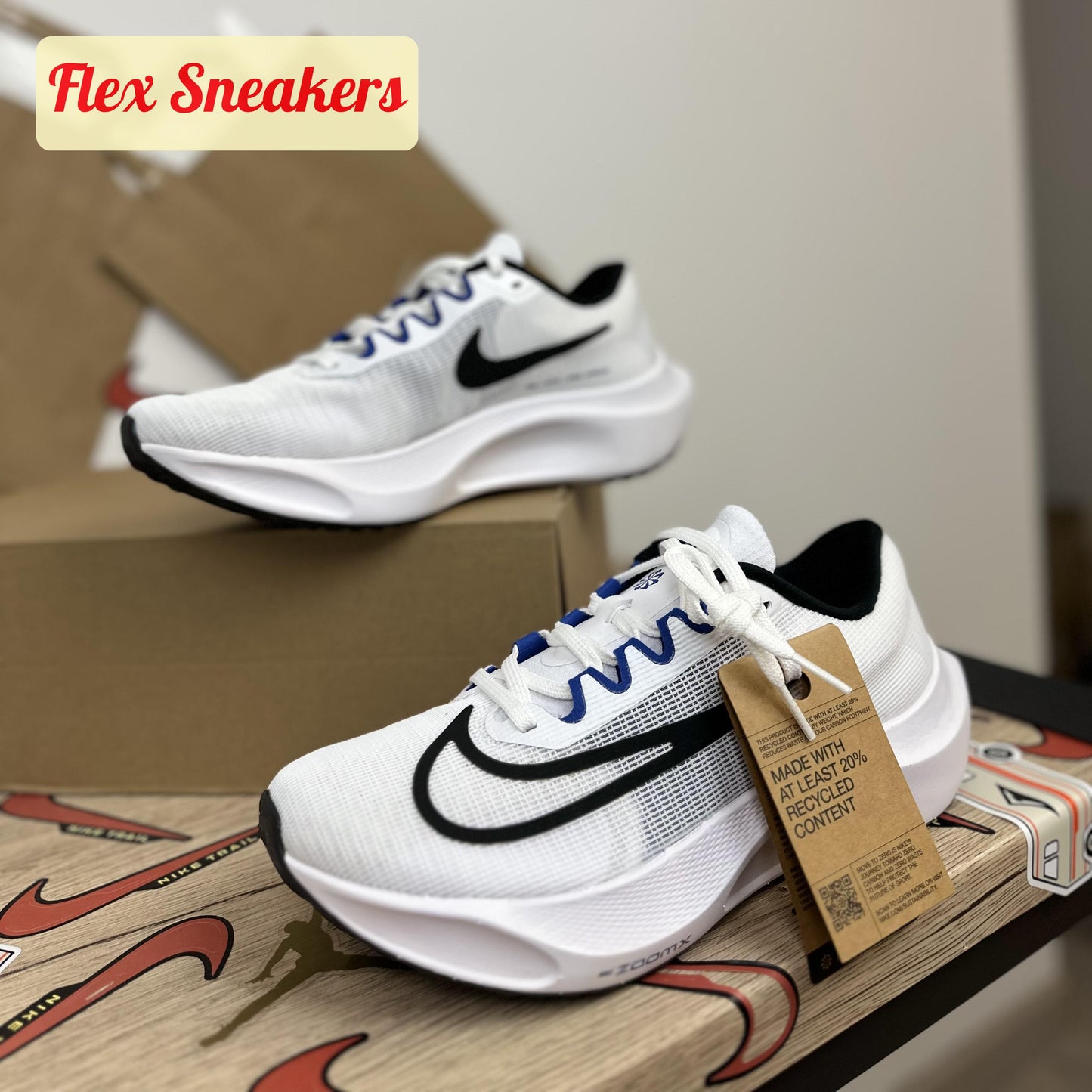 Zoom Fly 5 Royal-White