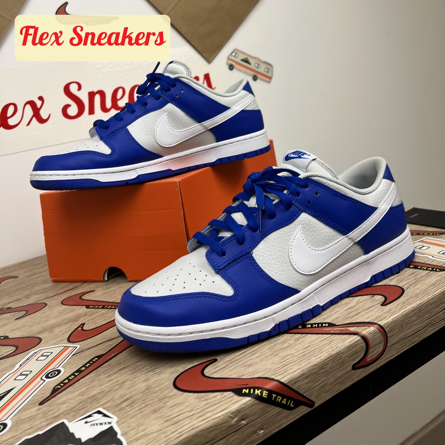 Dunk Low White/Racer-Blue
