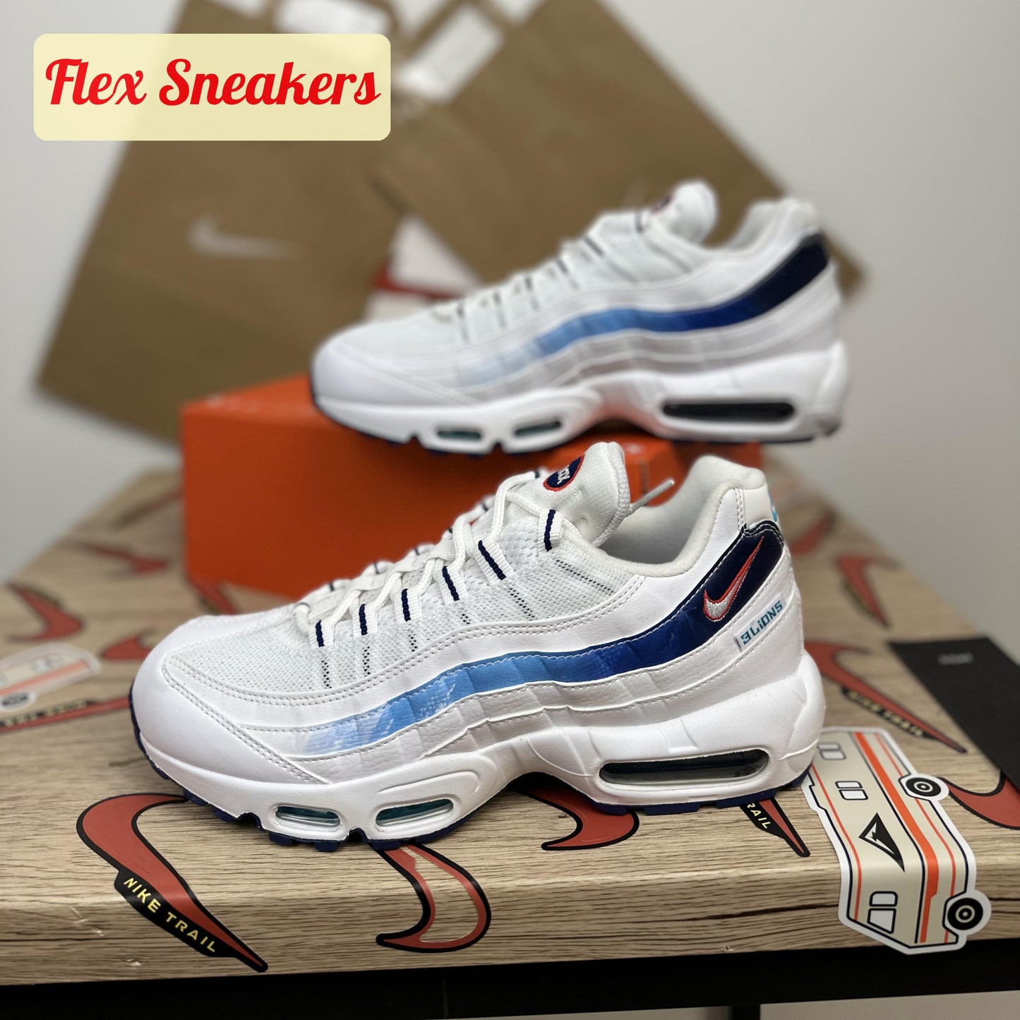 Air Max 95 White/Red/Blue