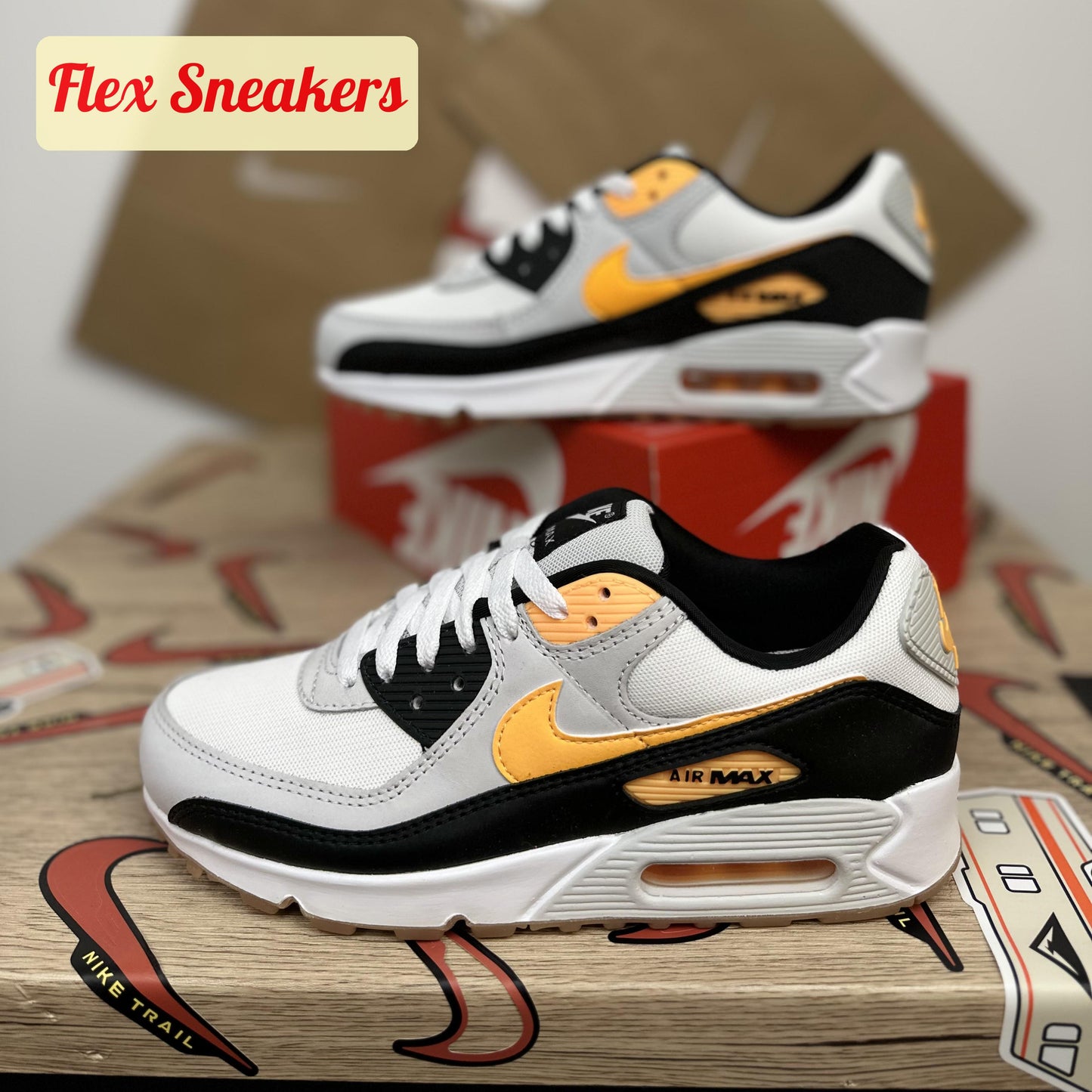 Air Max 90 White/Orange