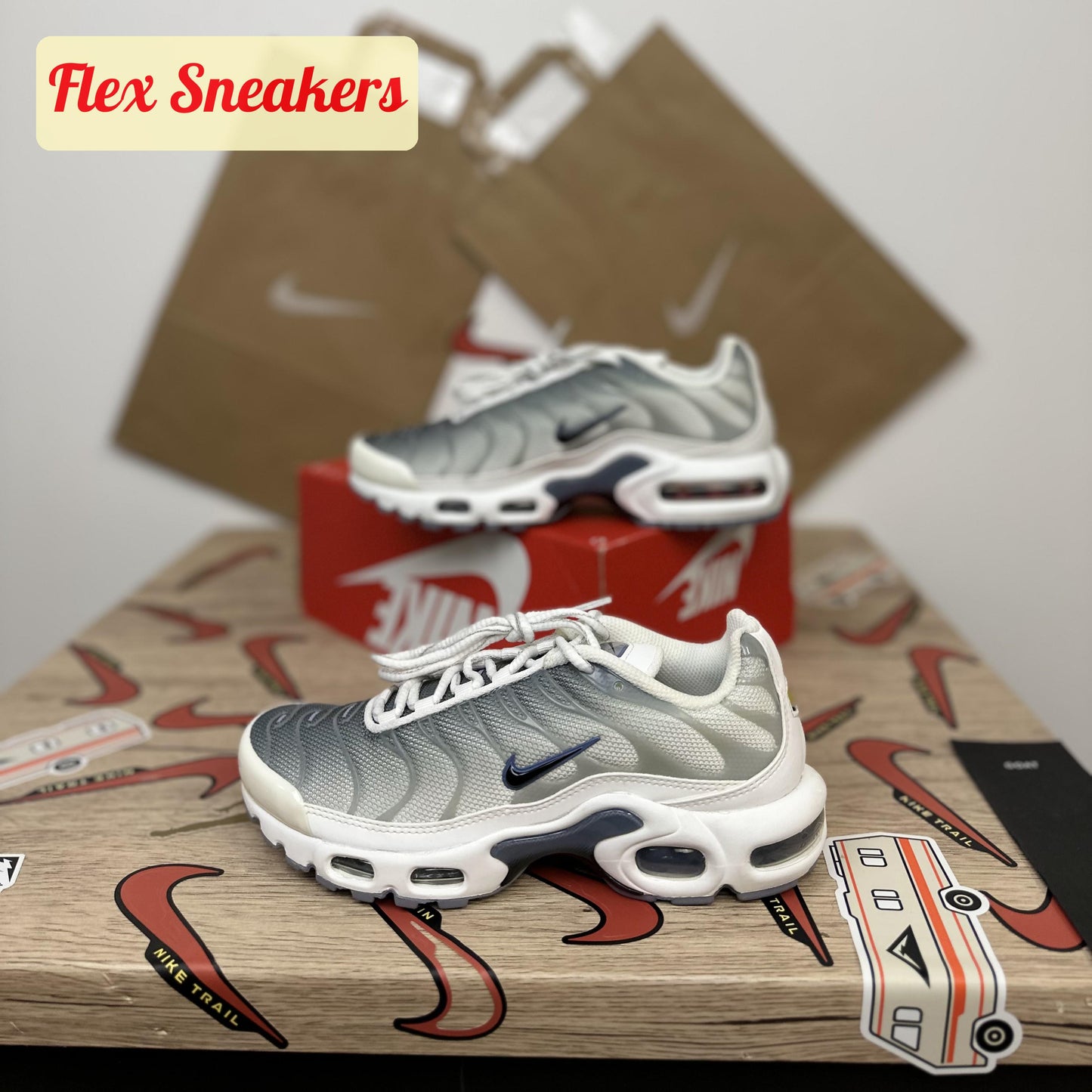 Air Max Plus White/Smoke-Grey