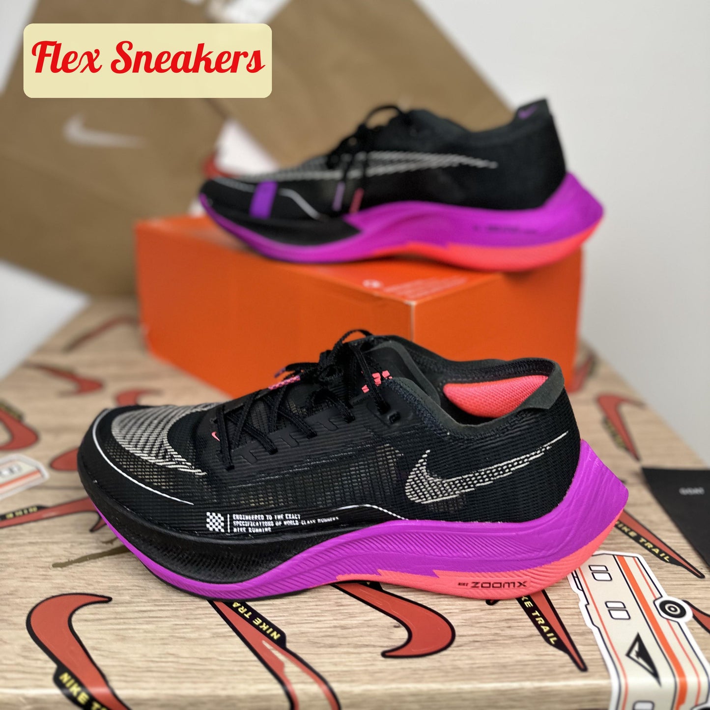 ZoomX Vaporfly Next% 2 Black/Flash-Crimson