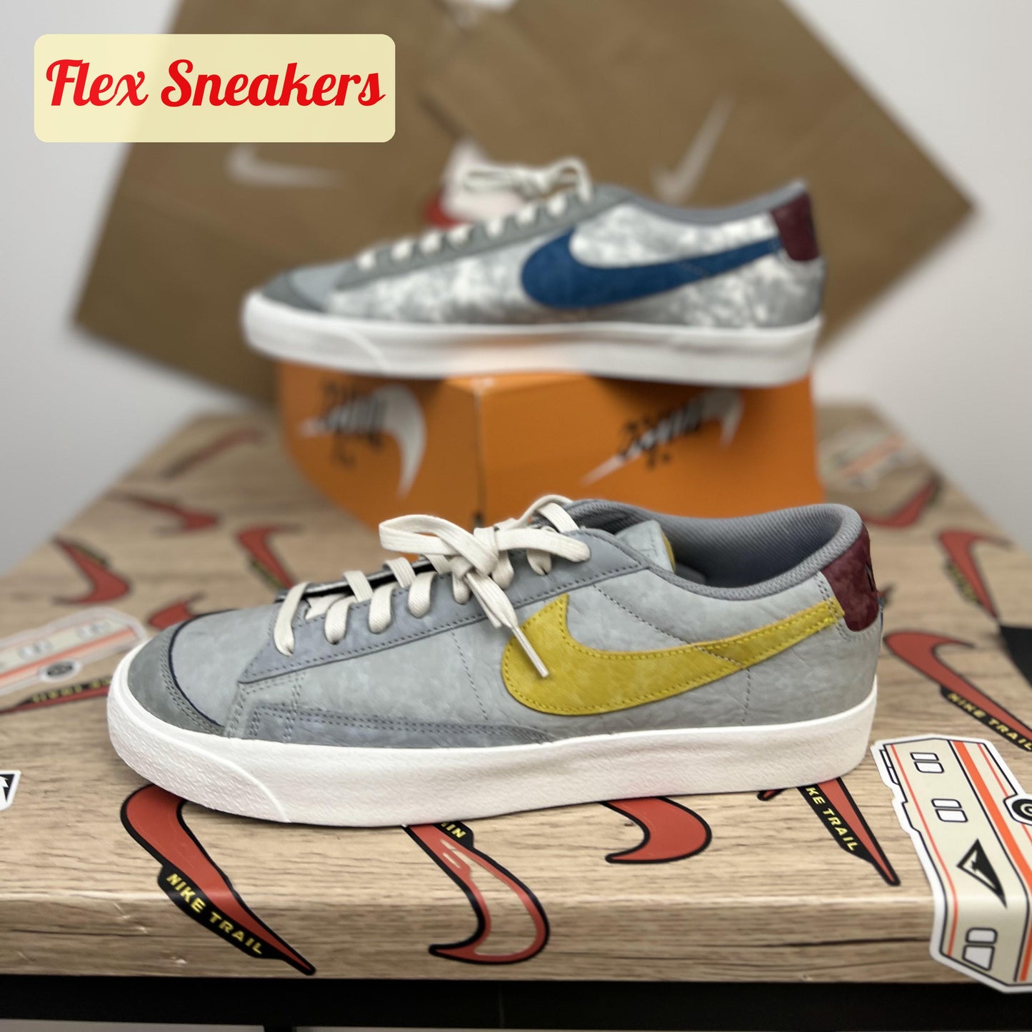 Blazer Low '77 Smoke-Grey/Dark-Citron