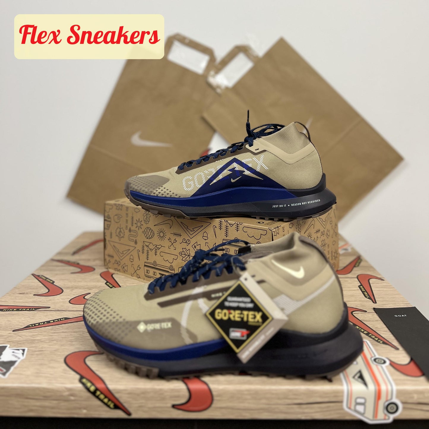 React Peg Trail 4 GTX SU Khaki
