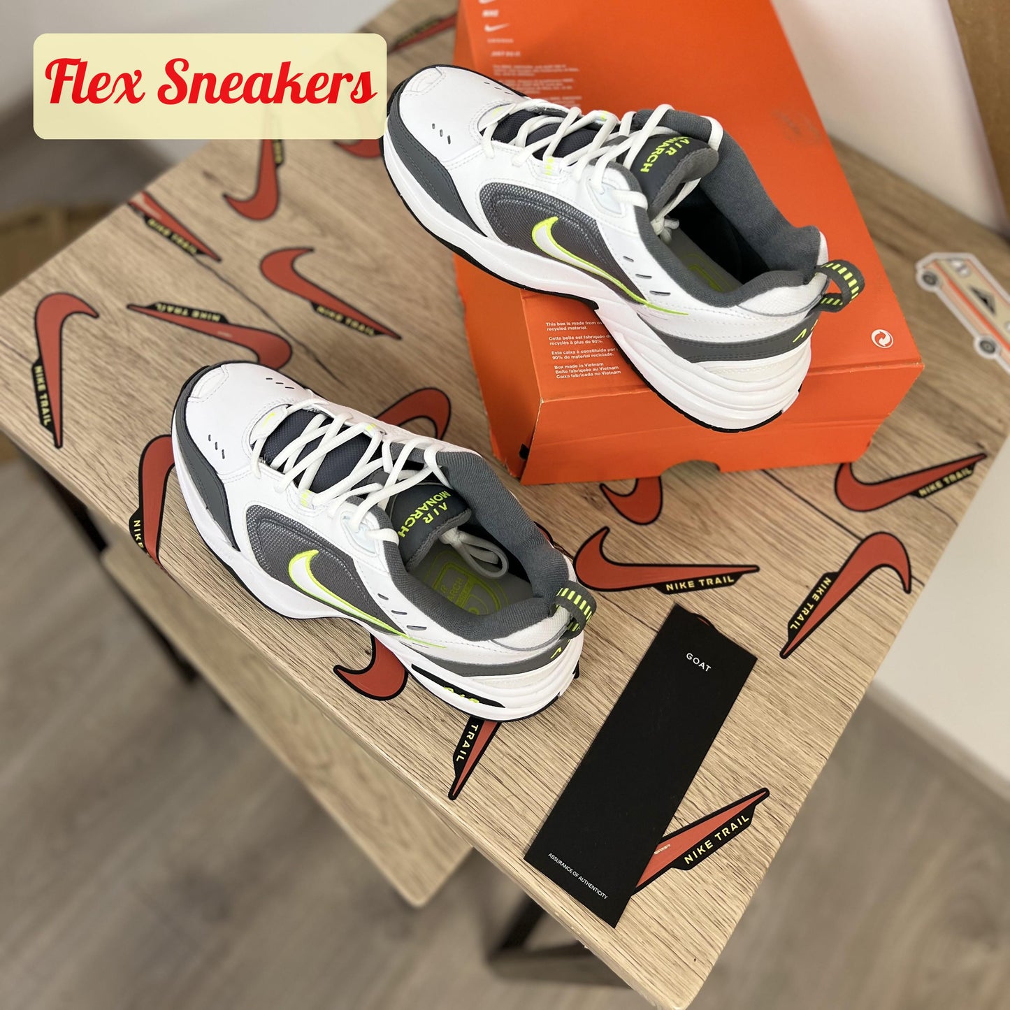 Air Monarch IV White/Grey