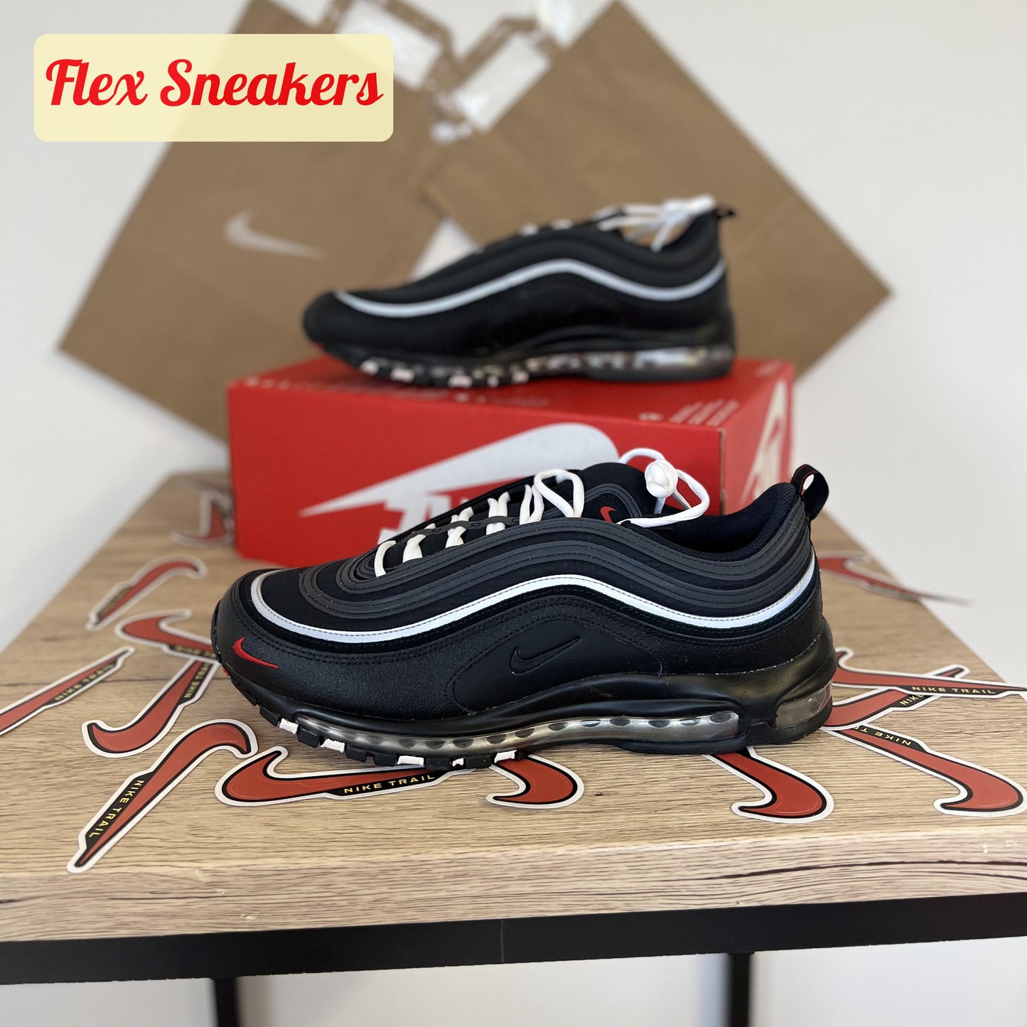 Air Max 97 Black/Sport-Red