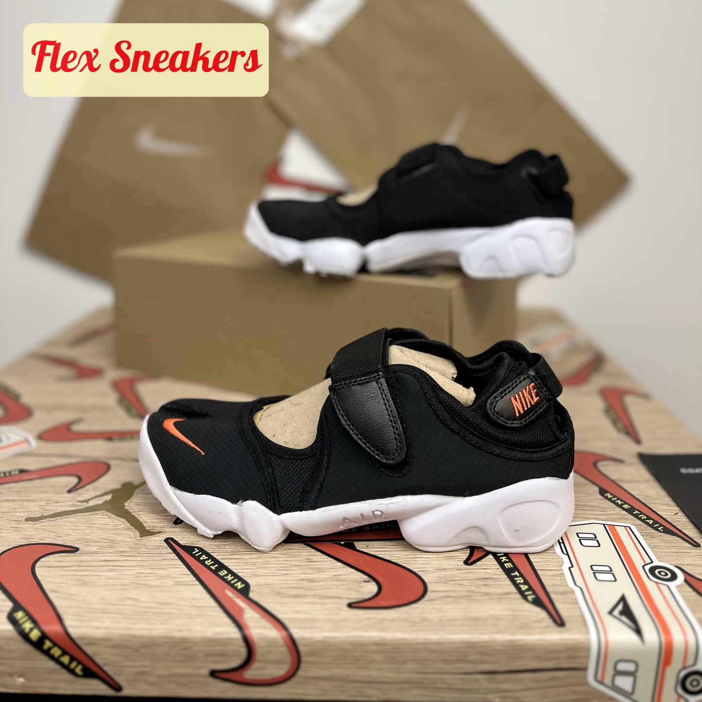 Air Rift BR Black/Orange