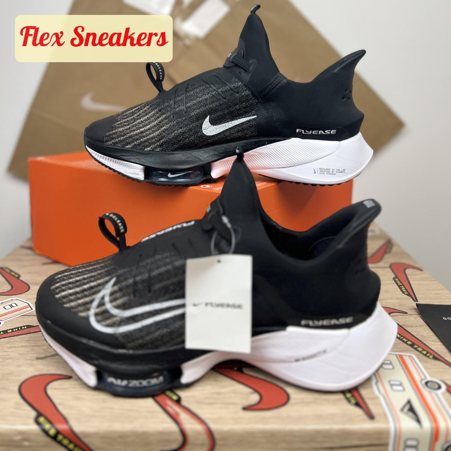 Air Zoom Tempo Next% FlyEase Black/White