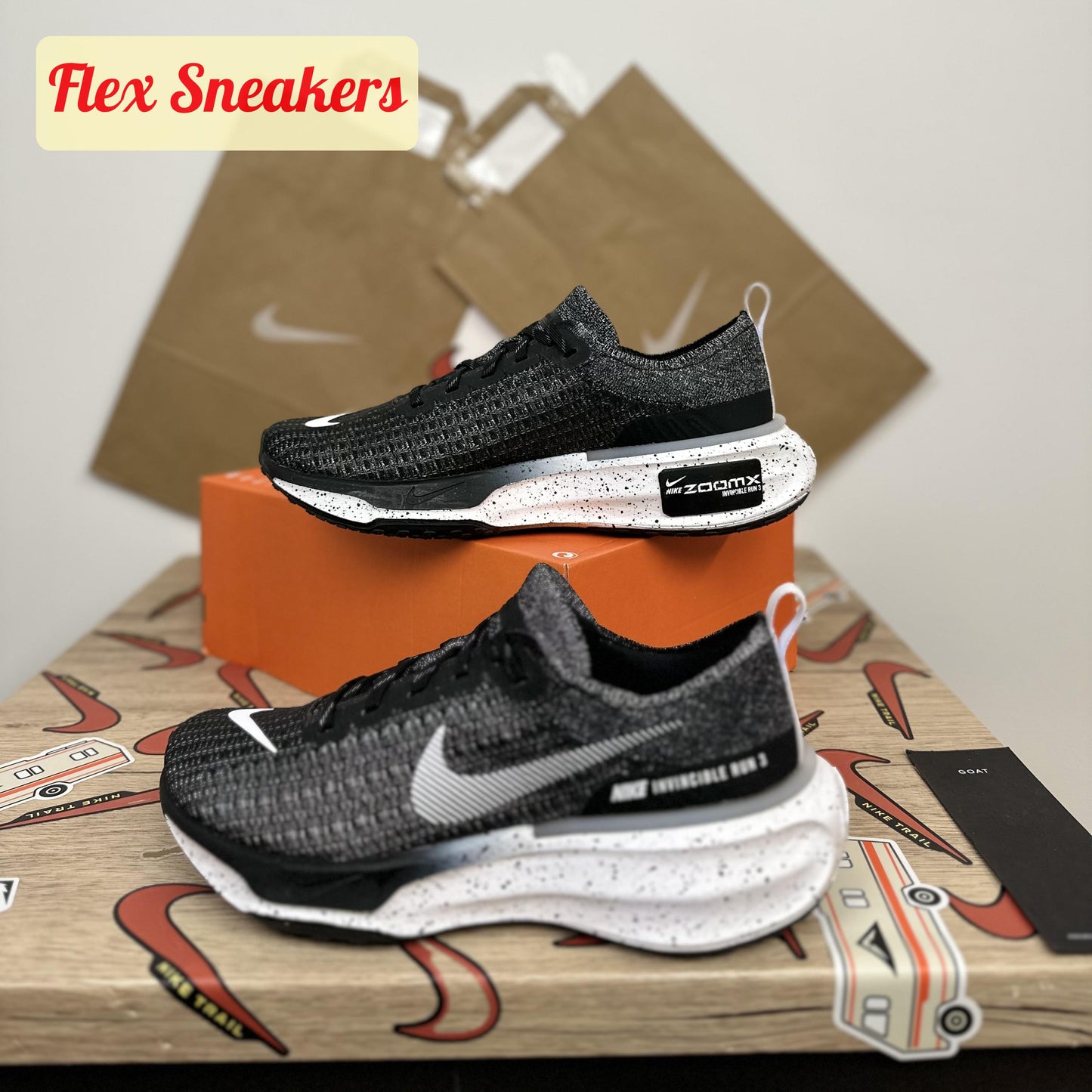 ZoomX Invincible Run FK 3 Black/White