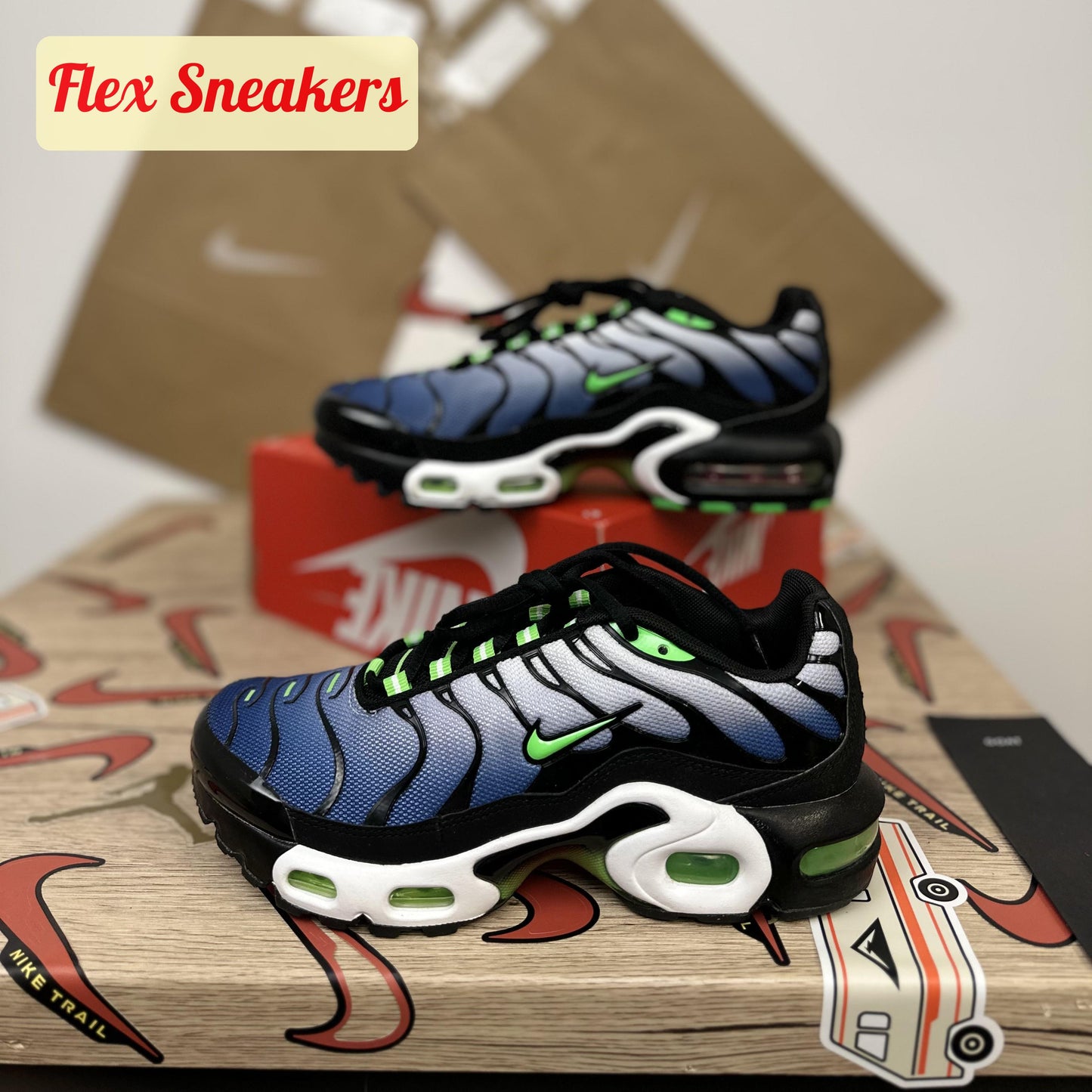 Air Max Plus (GS) Scream-Green