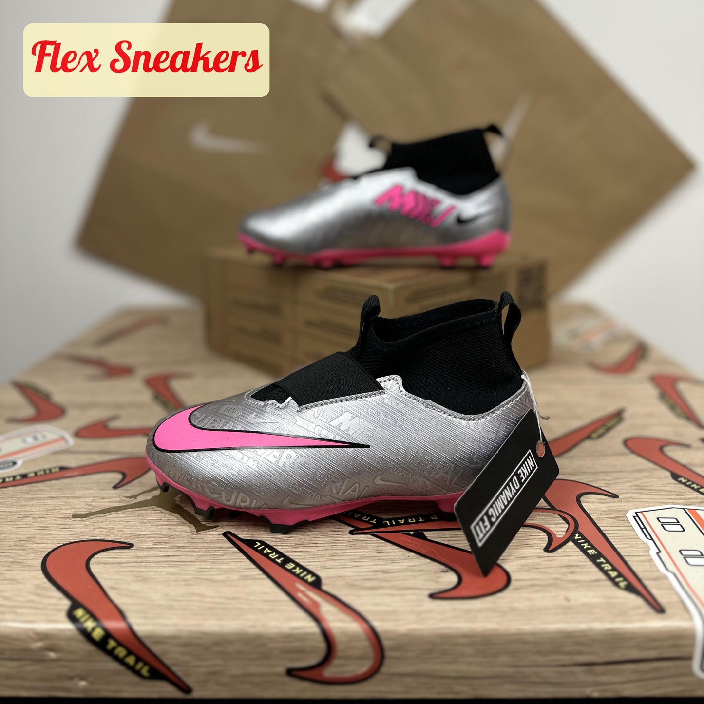 JR Zoom Superfly 9 Academy XXV FG/MG Silver/Pink