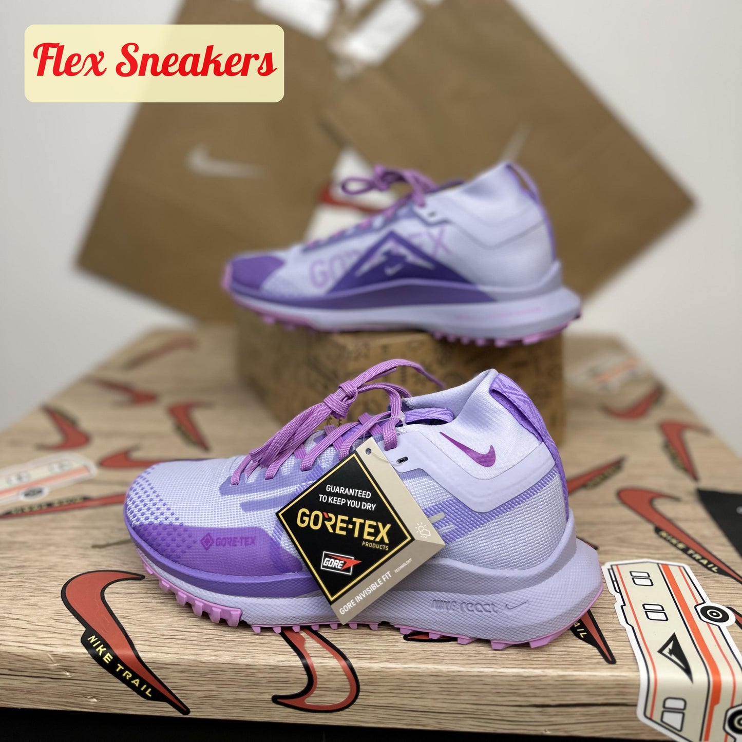 React Pegasus Trail 4 GTX Oxygen-Purple