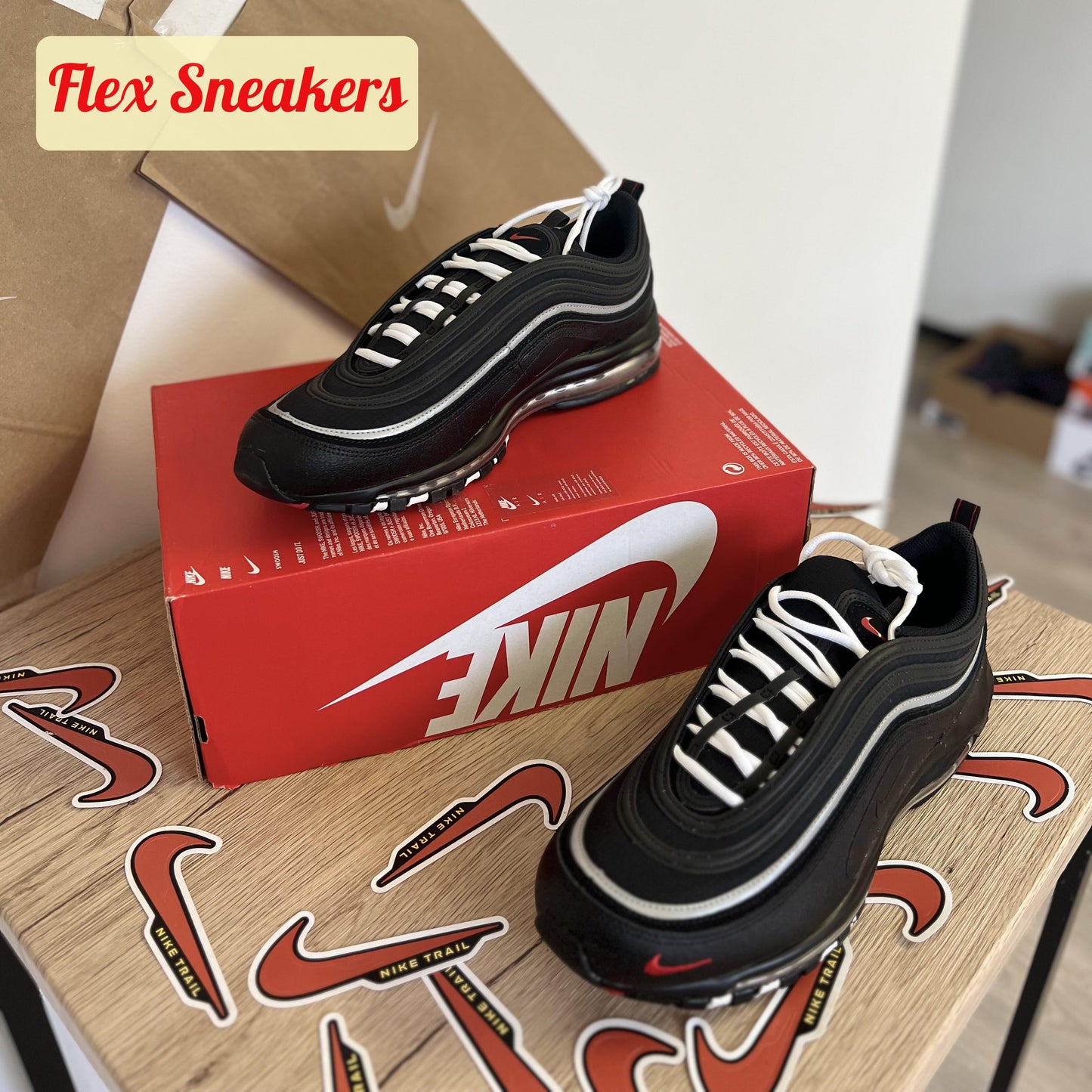 Air Max 97 Black/Sport-Red
