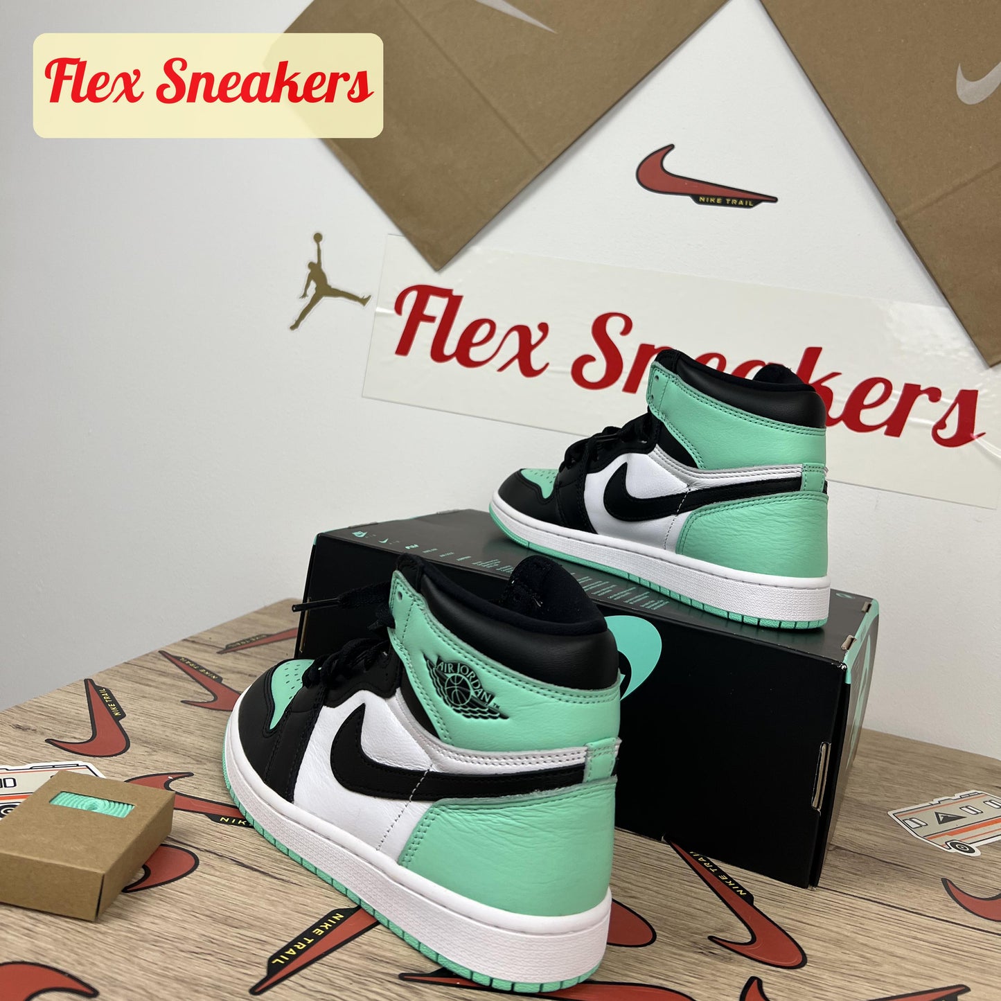 Jordan 1 retro high OG Green-Glow