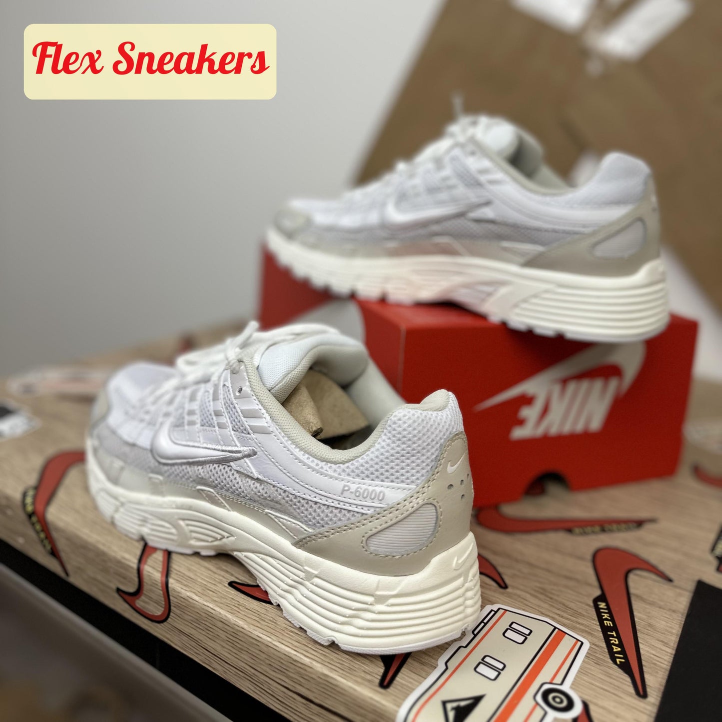 Nike P-6000 White/Grey