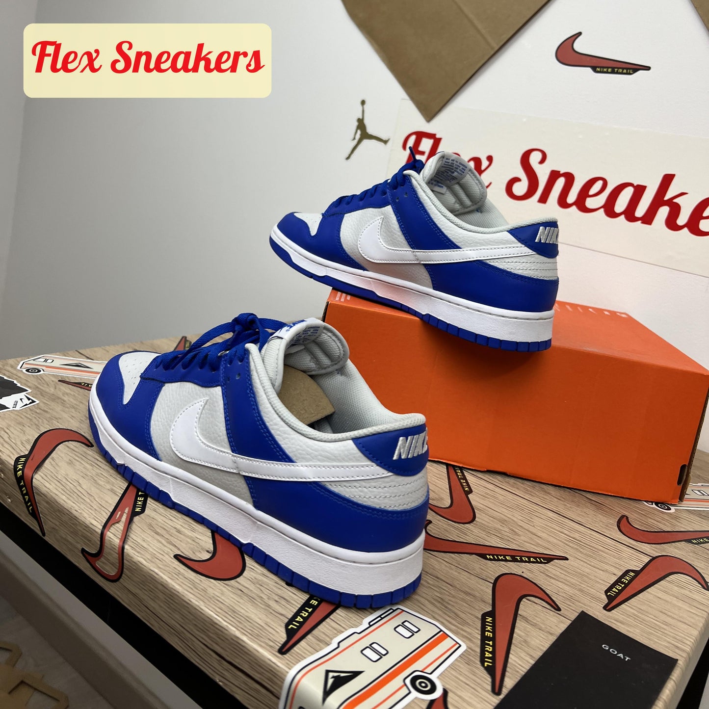 Dunk Low White/Racer-Blue