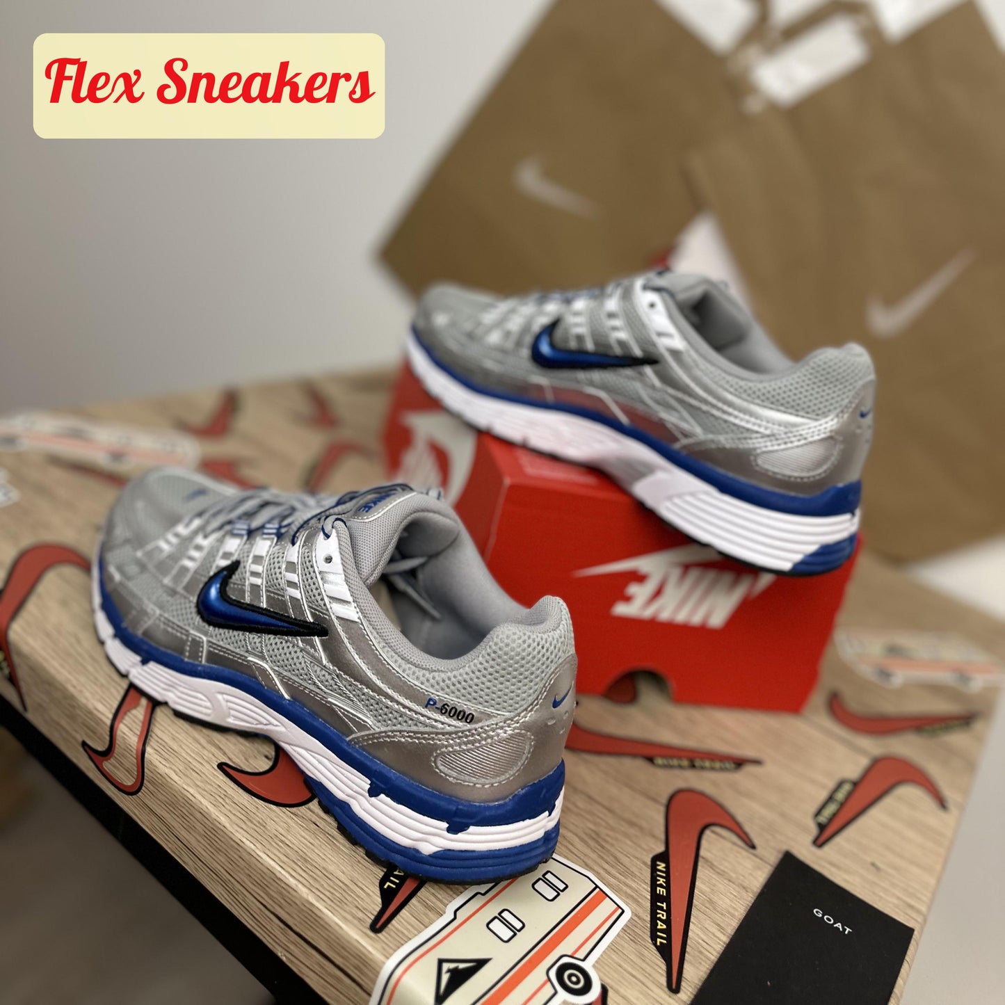 P-6000 Metallic-Silver/Team-Royal
