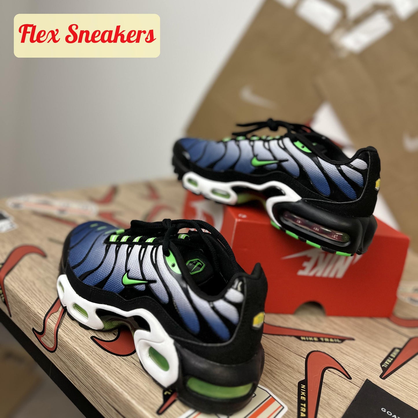 Air Max Plus (GS) Scream-Green