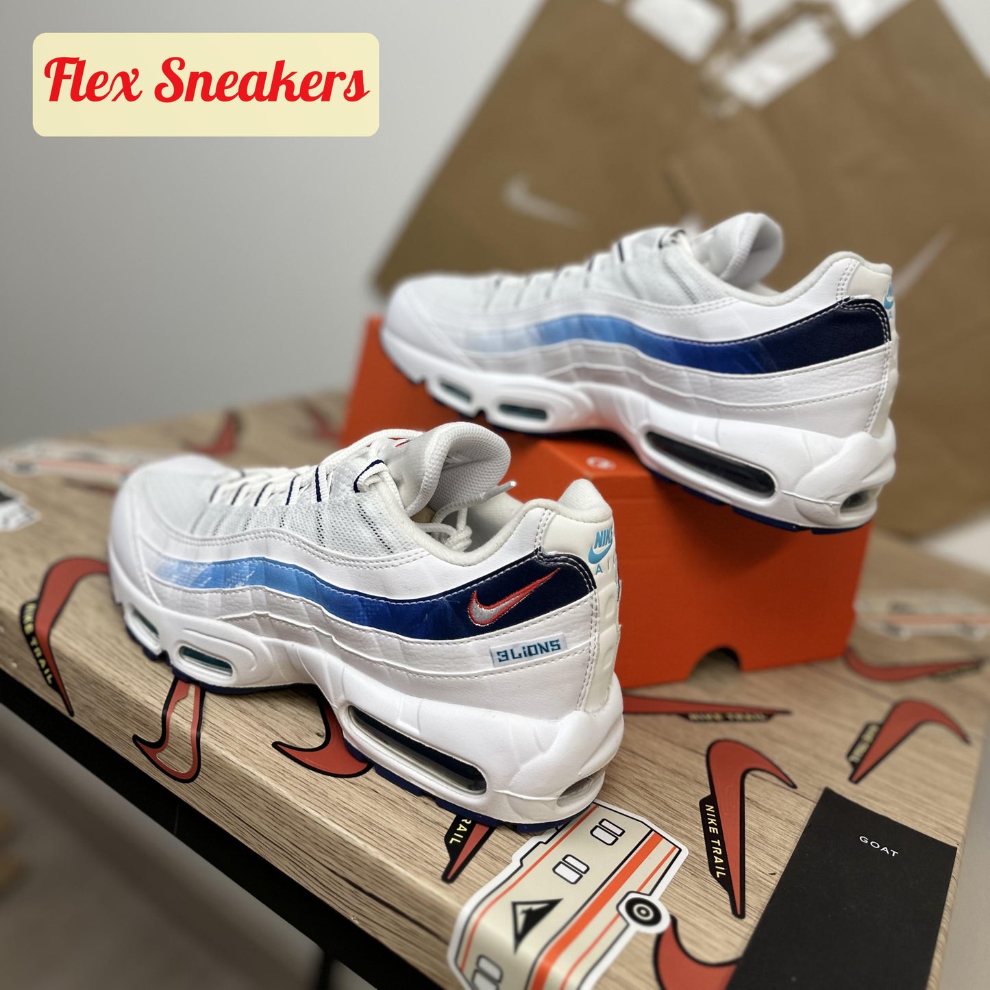 Air Max 95 White/Red/Blue
