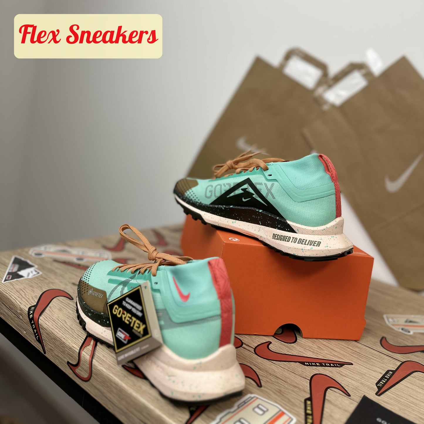 React Pegasus Trail 4 GTX Emerald