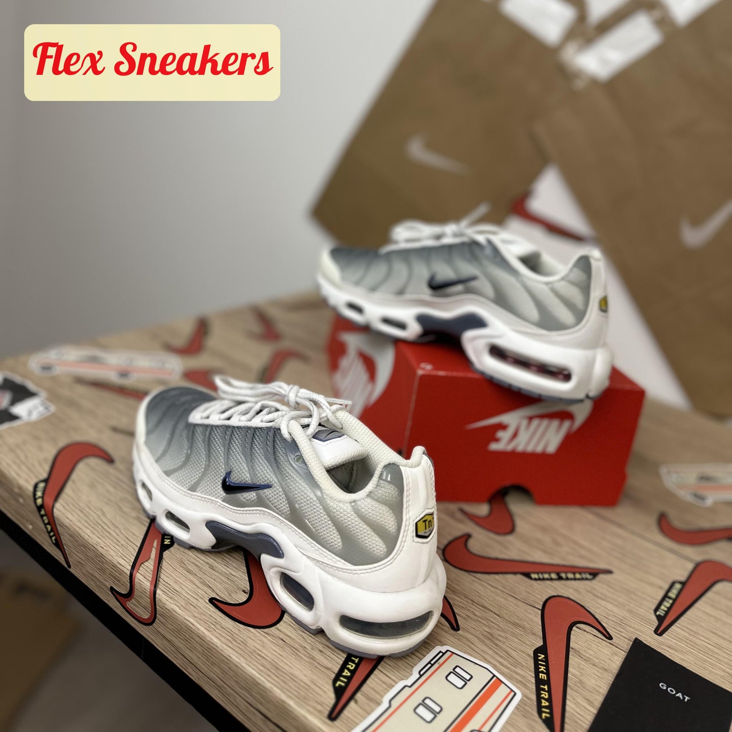 Air Max Plus White/Smoke-Grey
